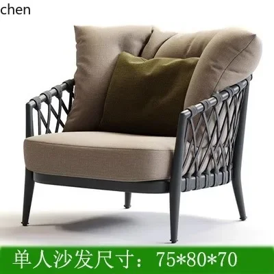 BB  outdoor rattan sofa courtyard  waterproof and sunscreen outdoor garden balcony leisure rattan chair combination furniture