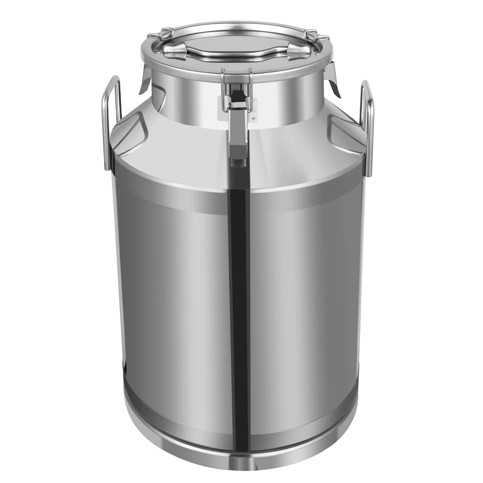 USA 60L Stainless Steel Milk Can Wine Pail Bucket Oil Milk Tote Jug w Seal Lid