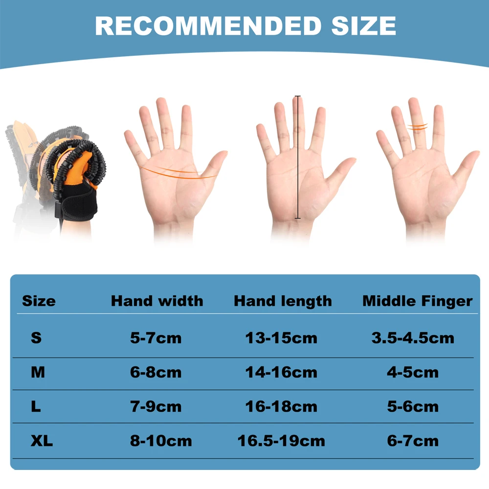 Left Right Rehabilitation Robot Glove Hand Massage Training Device Massage tools Stroke Hemiplegia Hand Function Recovery Finger