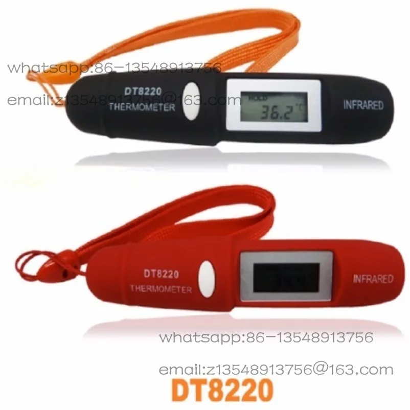 DT8220 Portable Thermometer, Non-Contact Infrared Thermometer, Pen Thermometer, Infrared