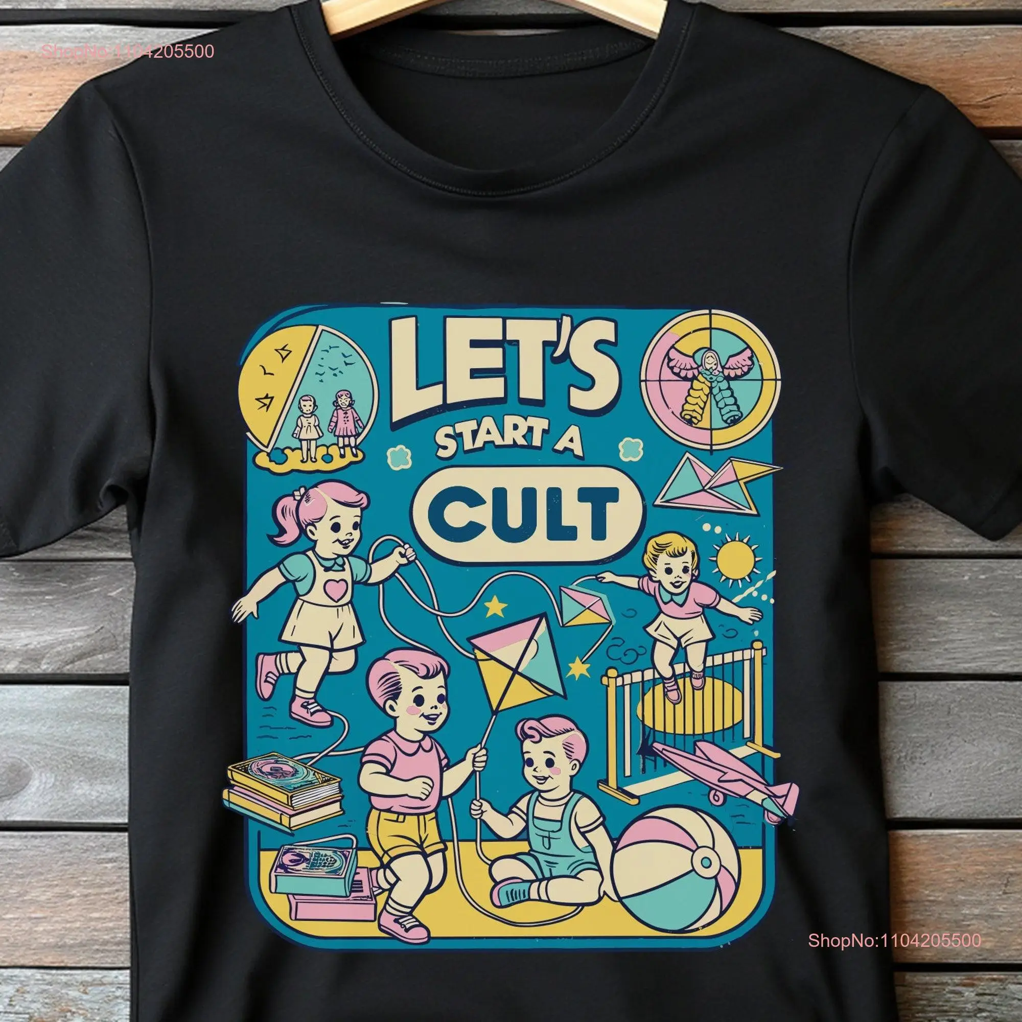 Funny CulT T Shirt Dark Humor Cursed Meme for Friend Gen Z Oddly Specific long or short sleeves