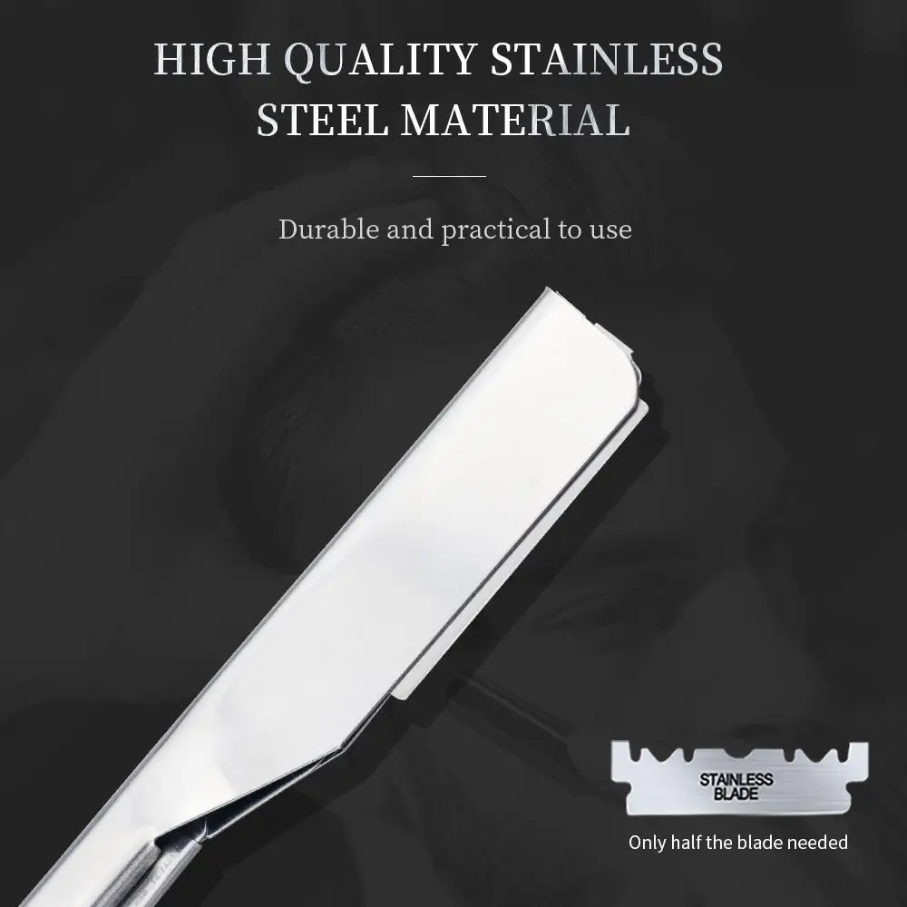 ماكينة حلاقة يدوية احترافية آمنة للرجال - 10 شفرات للحلاقة الناعمة والتصفيف، دقة من الدرجة الحلاقة