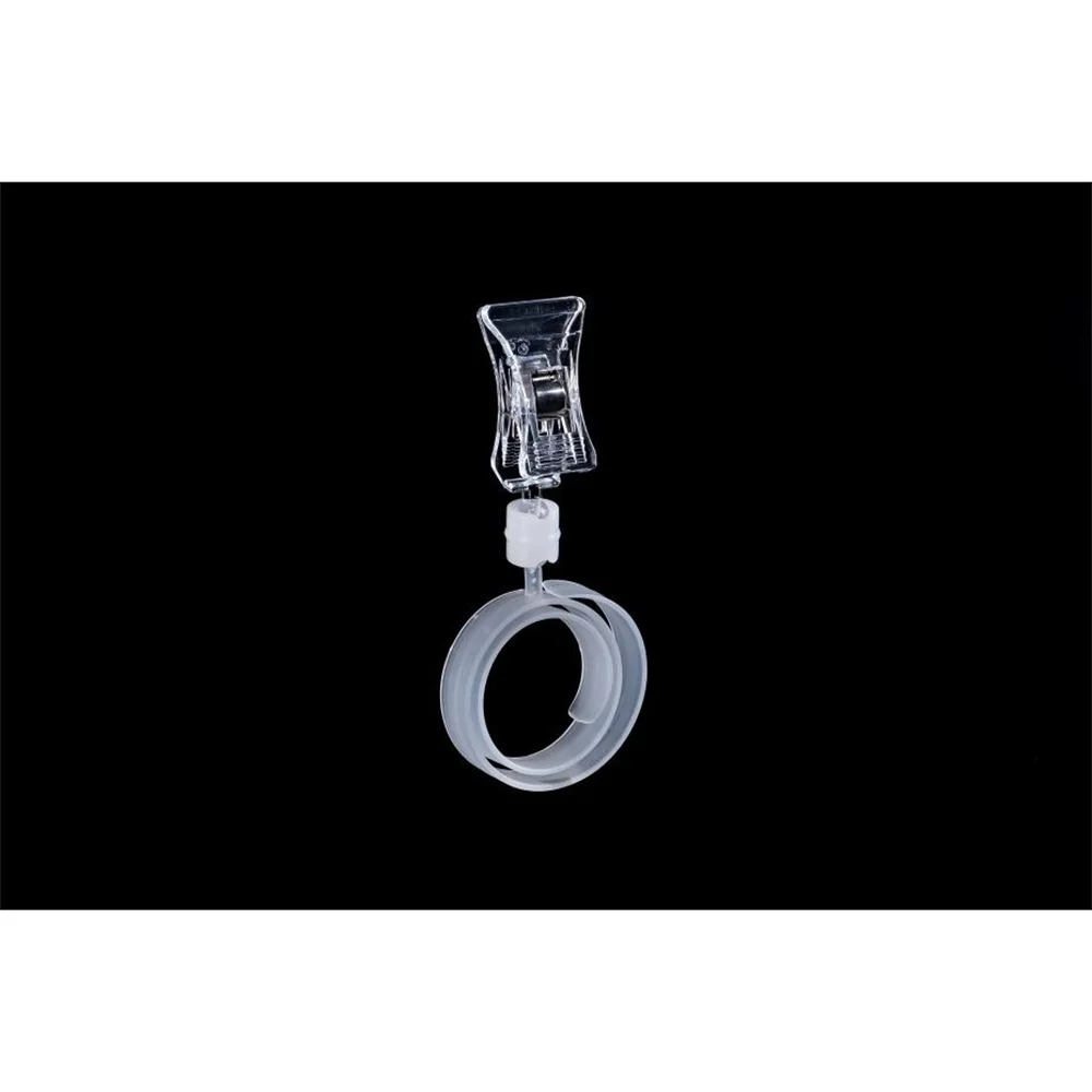 Pop Plastic Price Tag Sign Card Display Clips Holders Tube Pipe Advertising Card In Supermarket Retail Store Promotions