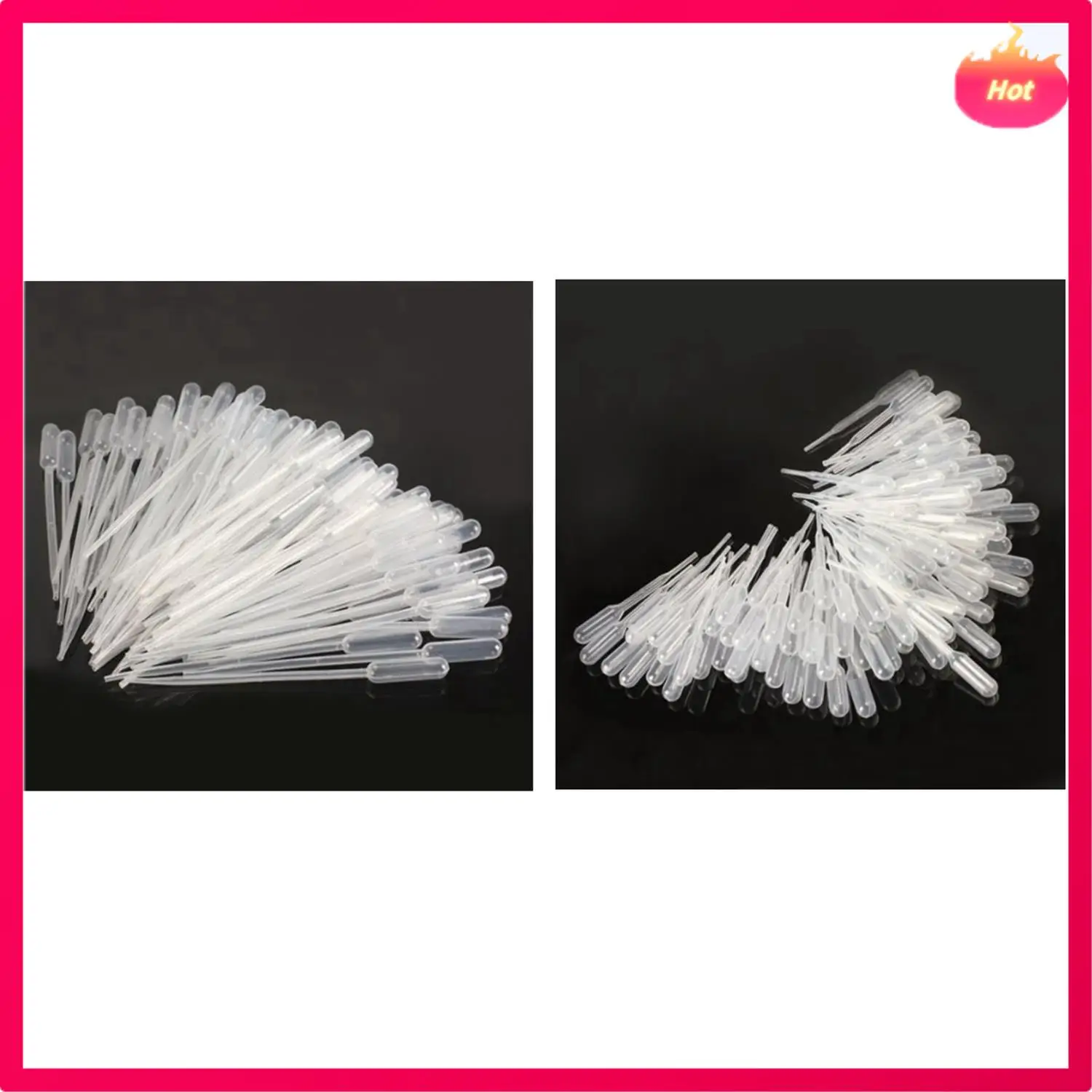 AD-200PCS Pipette graduate Contagocce in polietilene (0,2 ml e 0,5 ml)