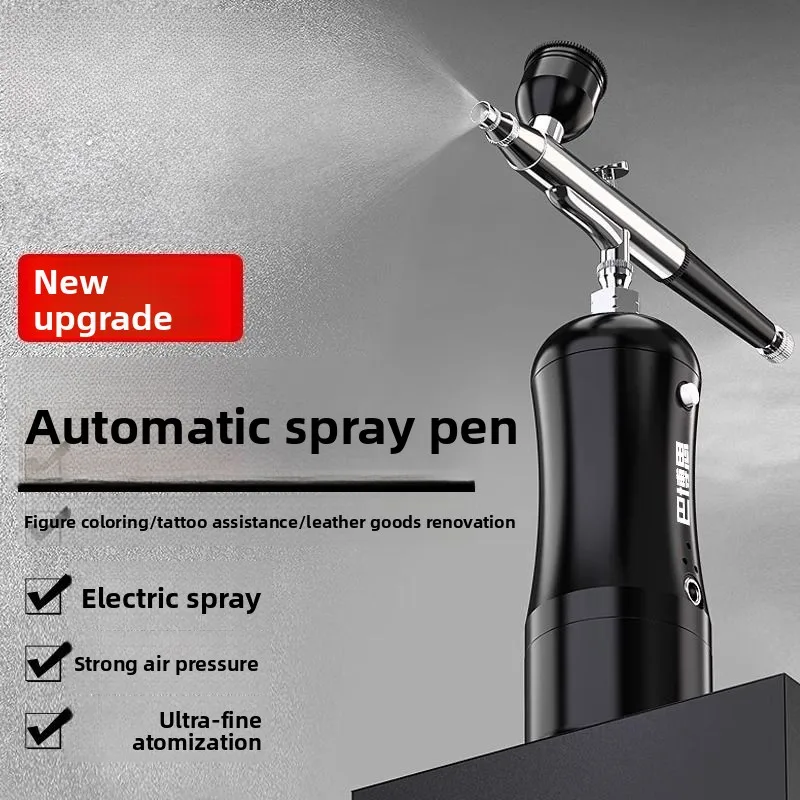 

Беспроводной автоматический пистолет-аэрограф, набор воздушных насосов, зарядка, портативный электрический пистолет-аэрограф, раскраска, модель, татуировка, живопись, ручной