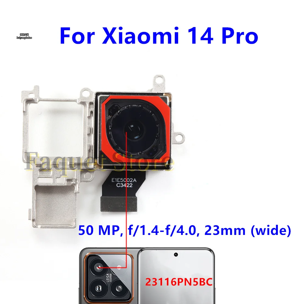 

50MP Main Back Camera For Xiaomi 14 Pro Rear Camera Module 23116PN5BC