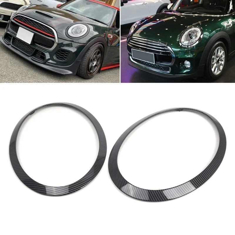 1 Pair Left Right Headlight Trims 51712355791 51712355798 for F55 F56 F57 Auto Headlight Trim Rings Bezel