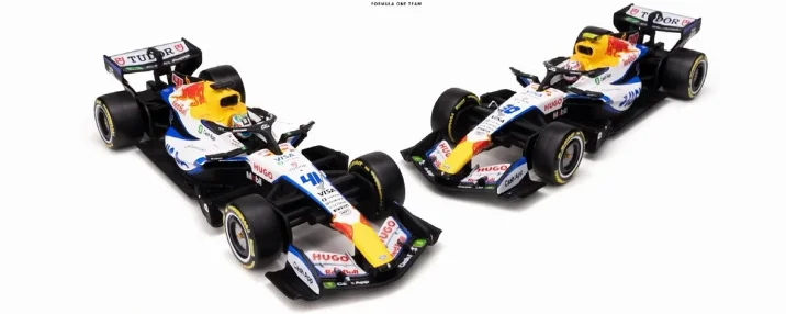 Bburago 1:43 F1 Car Model VCARB 03 2026 #30 Liam Lawson #41 Arvid Lindblad Diecast Alloy Toys For F1 Gifts