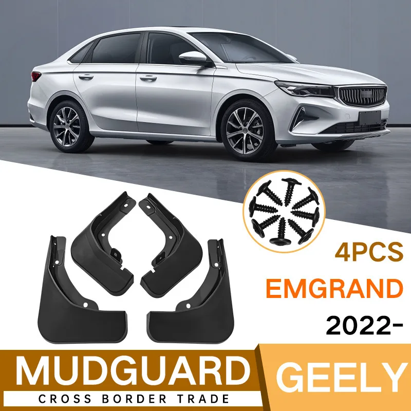 For Geely Emgrand 2022 fender tiles front and rear car accessories 4runner accessories fender flares mud flaps