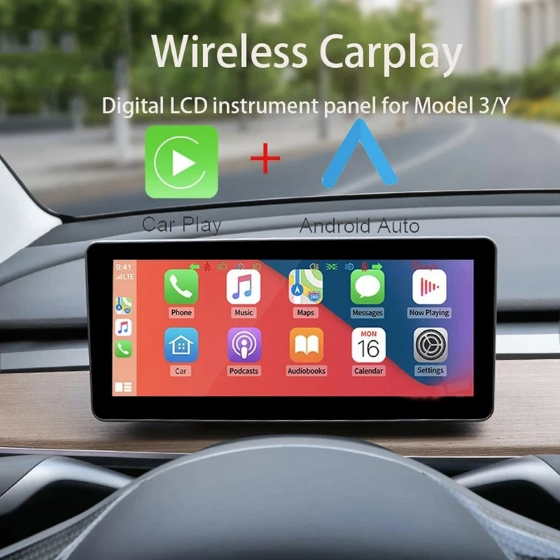 T007 Smart Meter for Tesla Vehicle-mounted Smart Screen Monitor Dashboards Modules LCD Instrument Panel