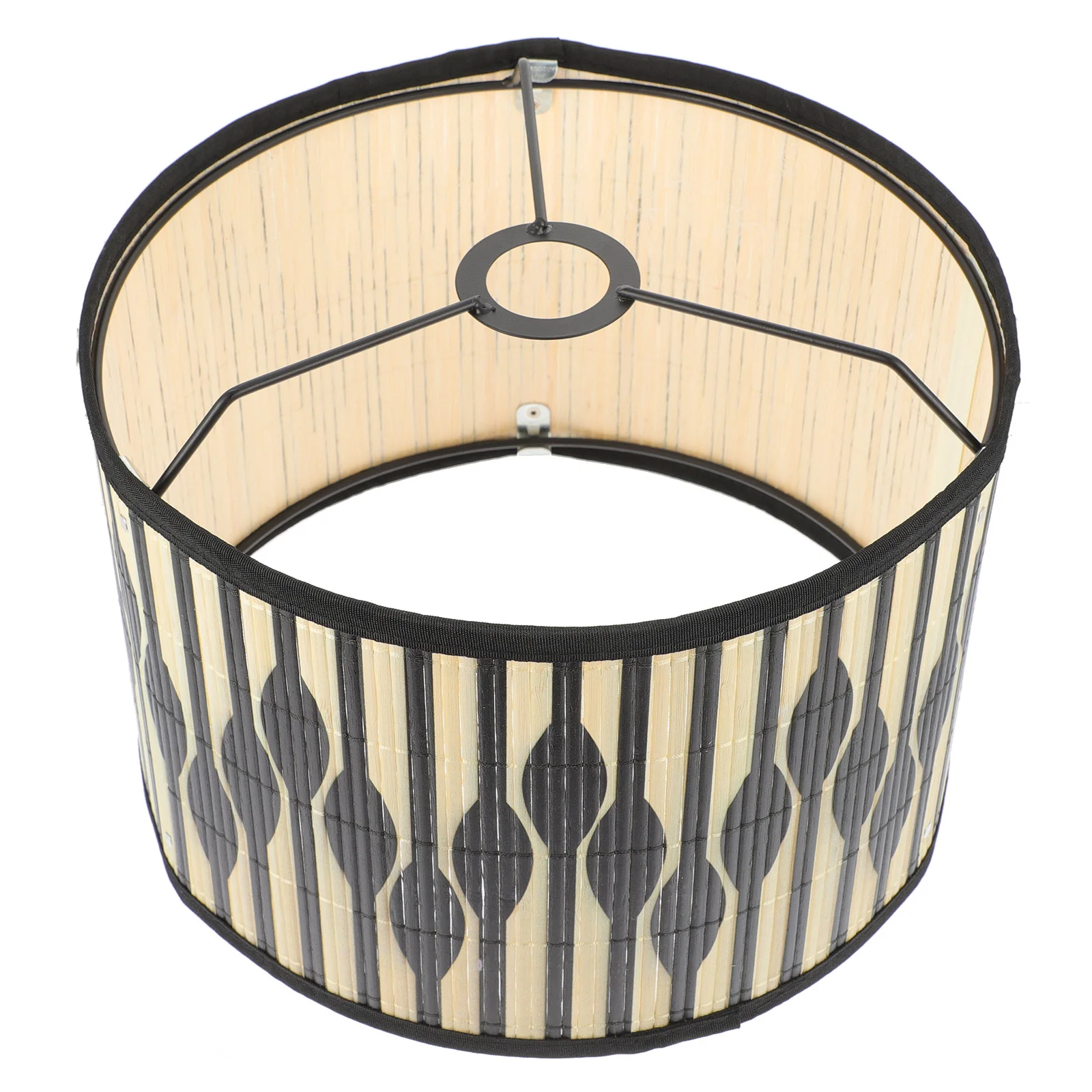 عاكس الضوء نمط هندسي غطاء خفيف مزخرف ملحق المصباح استبدال عاكس الضوء الخيزران