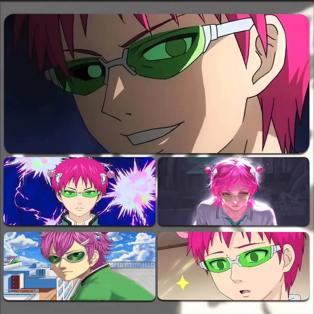

1pc Anime Saiki Mousepad Non-slip Suitable For Office Computers Laptops E-sports Game Desk Mats XXL Keyboard