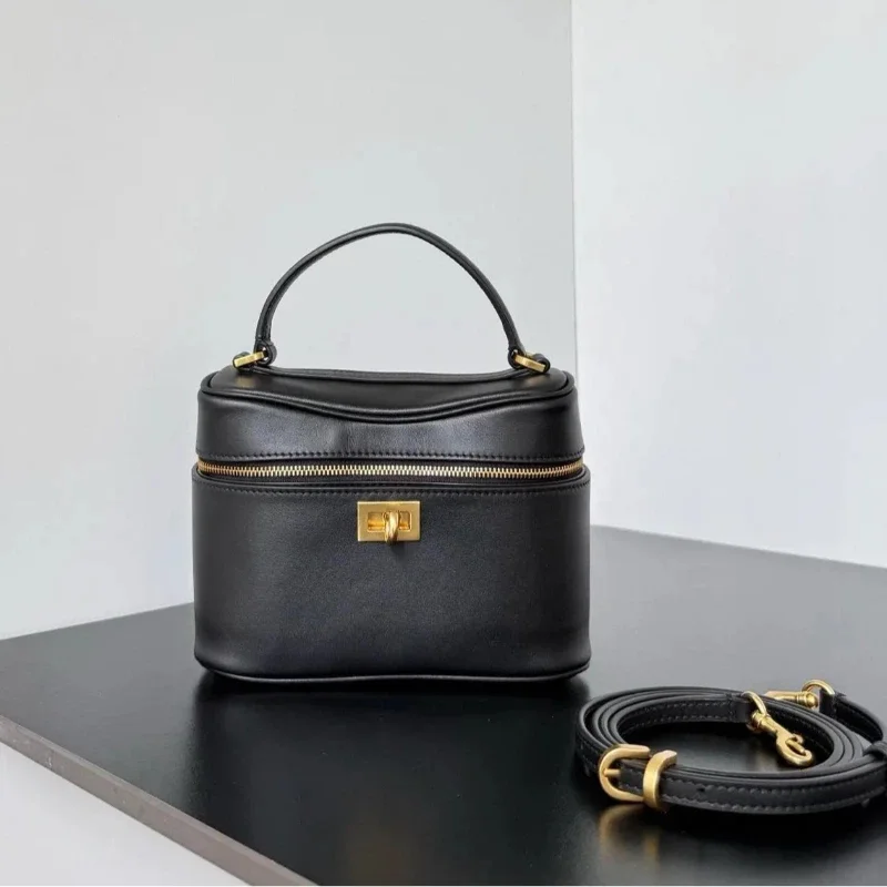 

Luxury Vanity Case Brand Handbag Premium Crossbody Bag Adjustable Shoulder Strap Lock Zipper Shoulder Bag Highquality Box Wallet