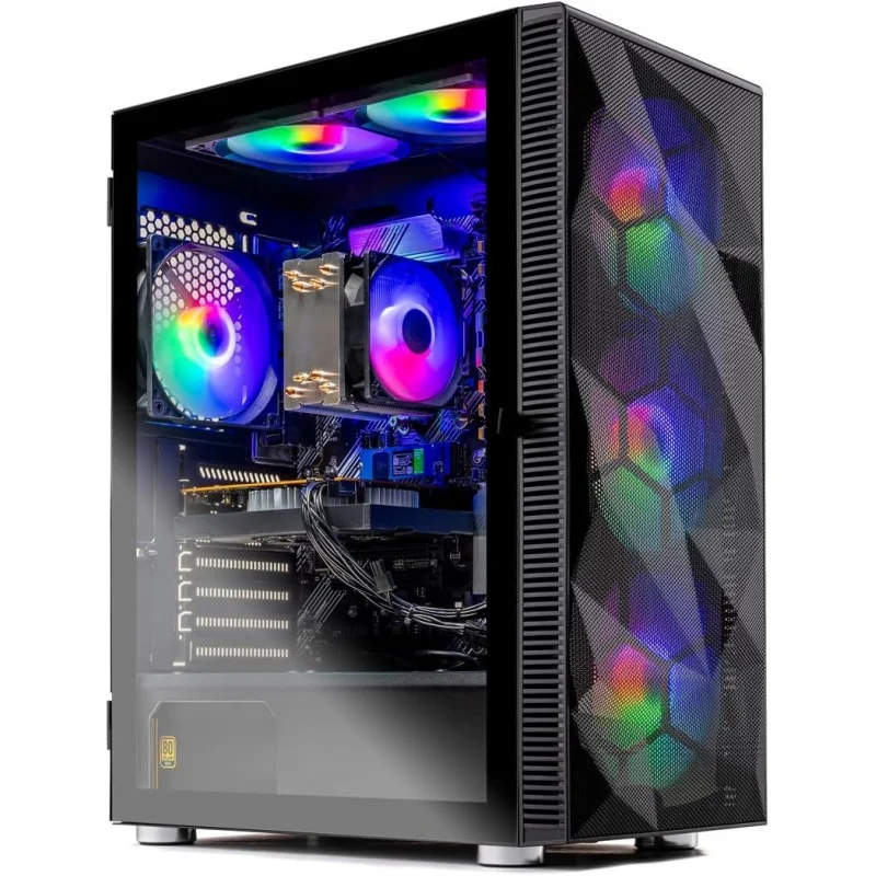 Storm Gaming PC, Ryzen 7 7700 3.8GHz,  RTX 5060, 2TB NVMe SSD, 16GB DDR5 RAM 6000, 650W Gold PSU, Wi-Fi