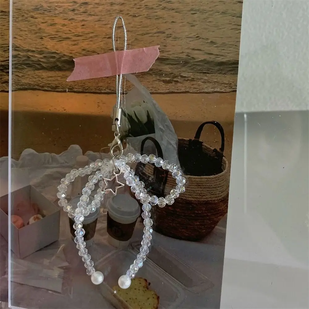 

Phone Charms Bead Phone Pendant Butterfly Pink Bow Y2K Phone Lanyard Handmade Sweet Girl Cellphone Chain CCD Camera