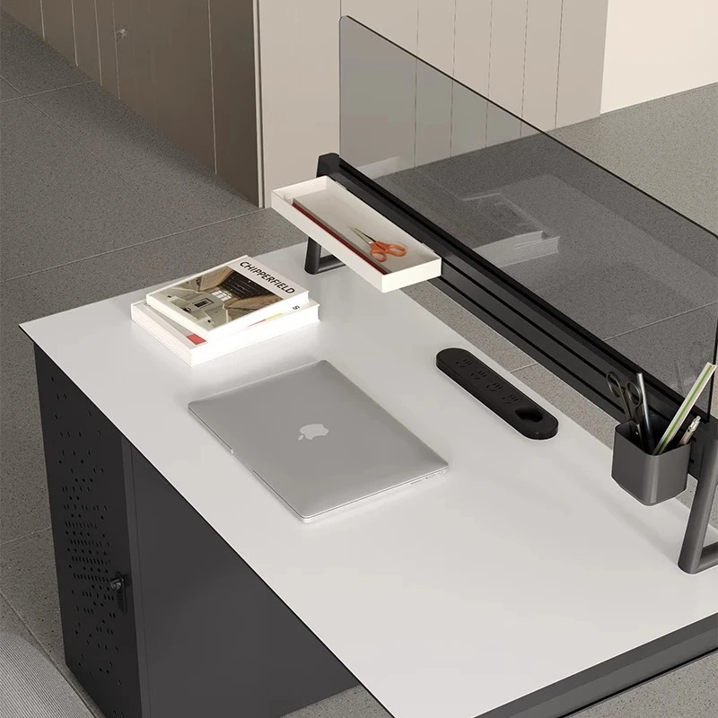 

Стол для персонала Офисный компьютерный стол для персонала Комбинация офисного стола и стула Простая современная одиночная рабочая станция