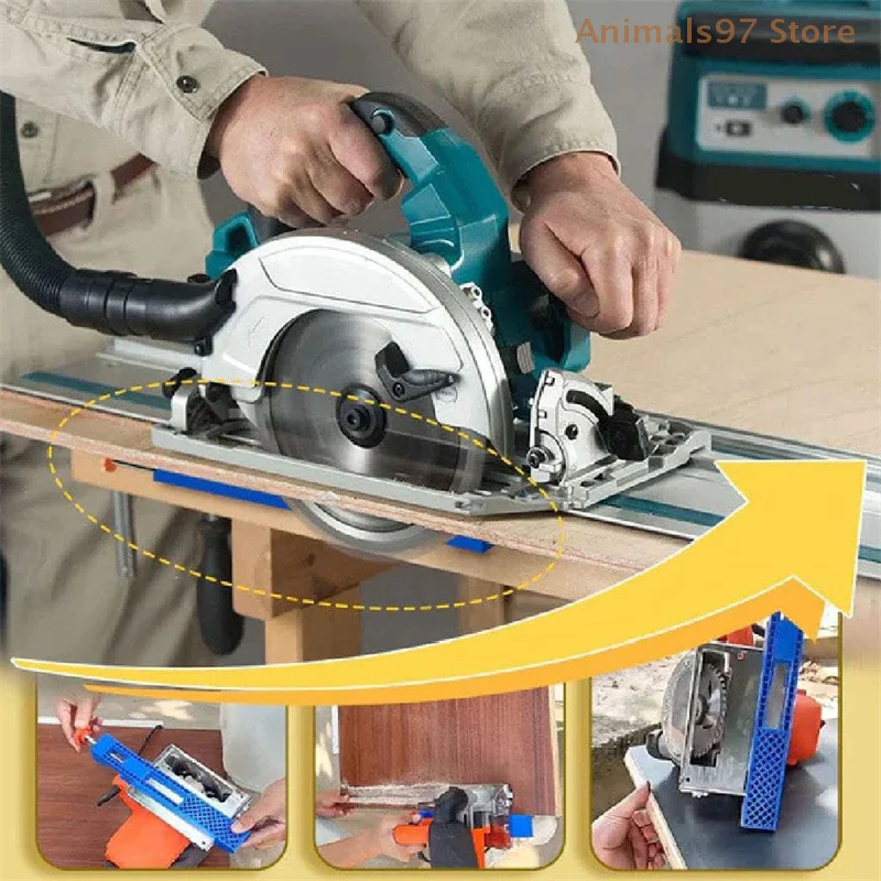 1Pc13.5-19.9cm Adjustable Cutting Machine Base Guide Electric Circular Saw Milling Positioning Clamp Tasks Woodworking Tool