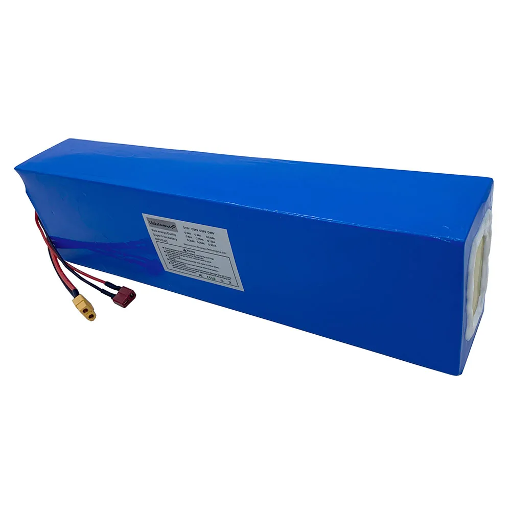 48V 18650 21700 26AH lithium battery pack with 30A BMS, suitable for 350W 500W 750W 1000W electric mountain bike battery pack