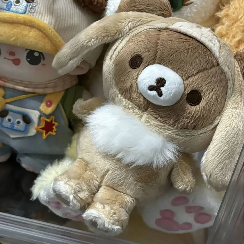 Kawaii carino Rilakkuma bambola di peluche coniglio orso fratello bambola portachiavi studente zaino ciondolo bambini ragazze regali di compleanno giocattoli