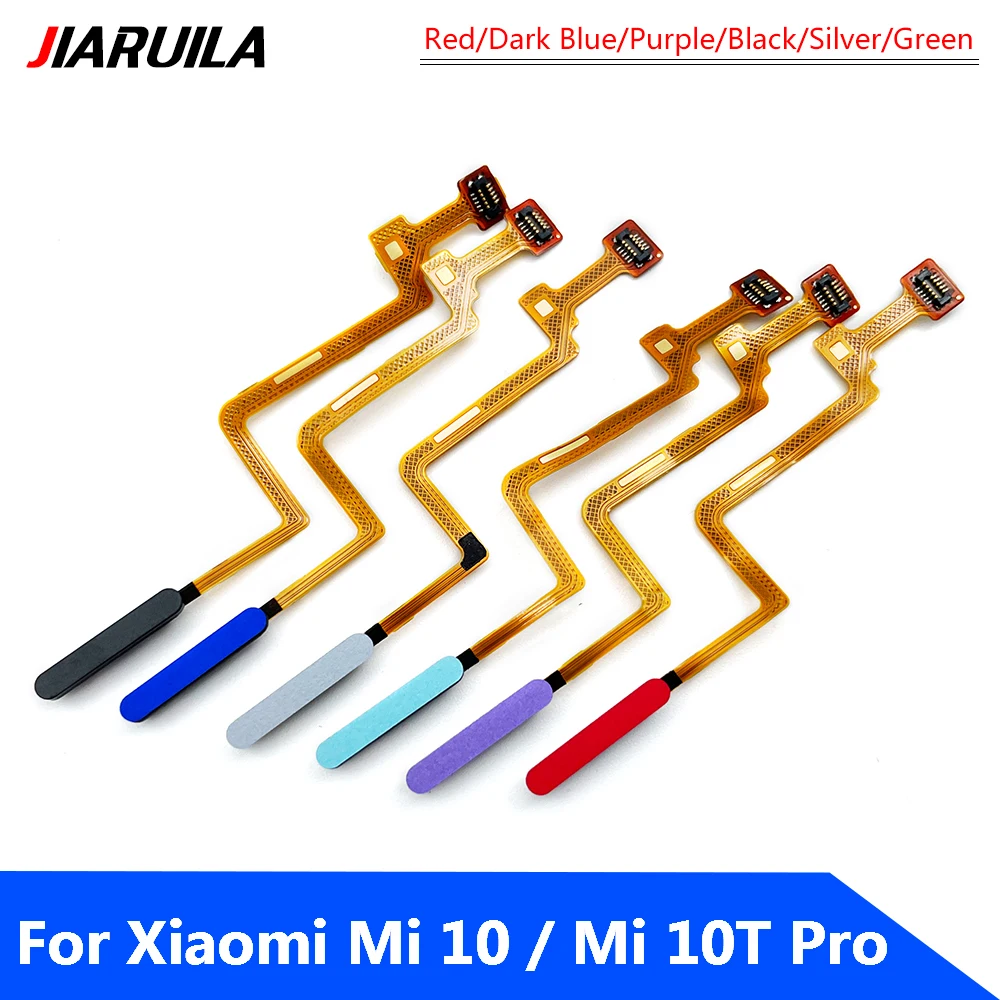 20Pcs，NEW Power Button FingerPrint Touch ID Sensor Flex Replacement Scanner Repair For Xiaomi Mi 10T 11T Pro 10T Lite