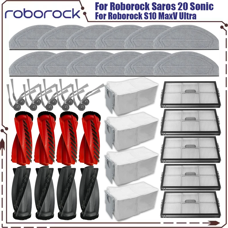 �y�Z�[�����zRoborock Saros 20 Sonic / S10 MaxV Ultra �|���@���i ���C�����[���[ �T�C�h�u���V �t�B���^�[ ���b�v�N���X �_�X�g�o�b�O