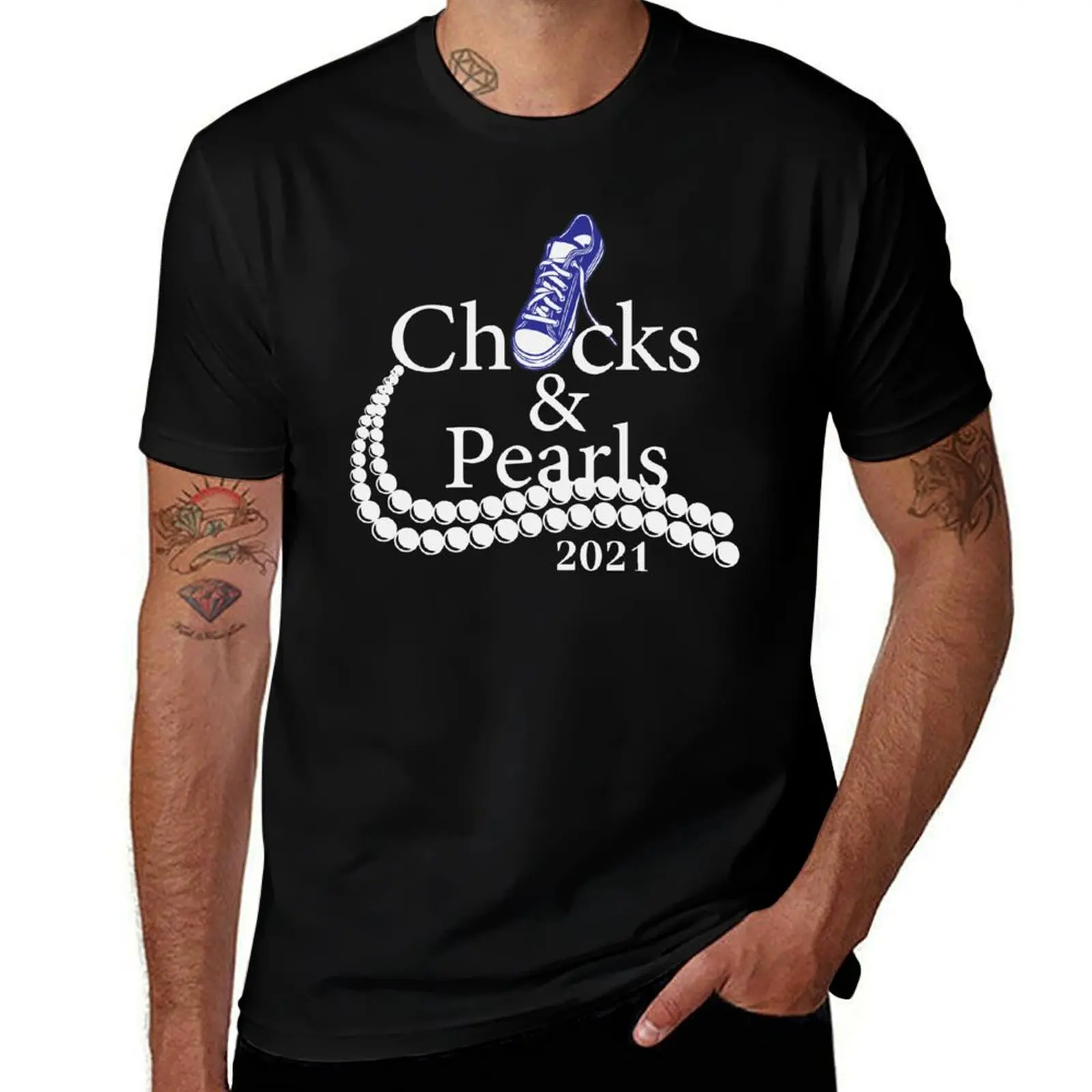 Copy of Pearls and Chucks 2021 T-Shirt Trendy Casual Short Sleeve Shirt