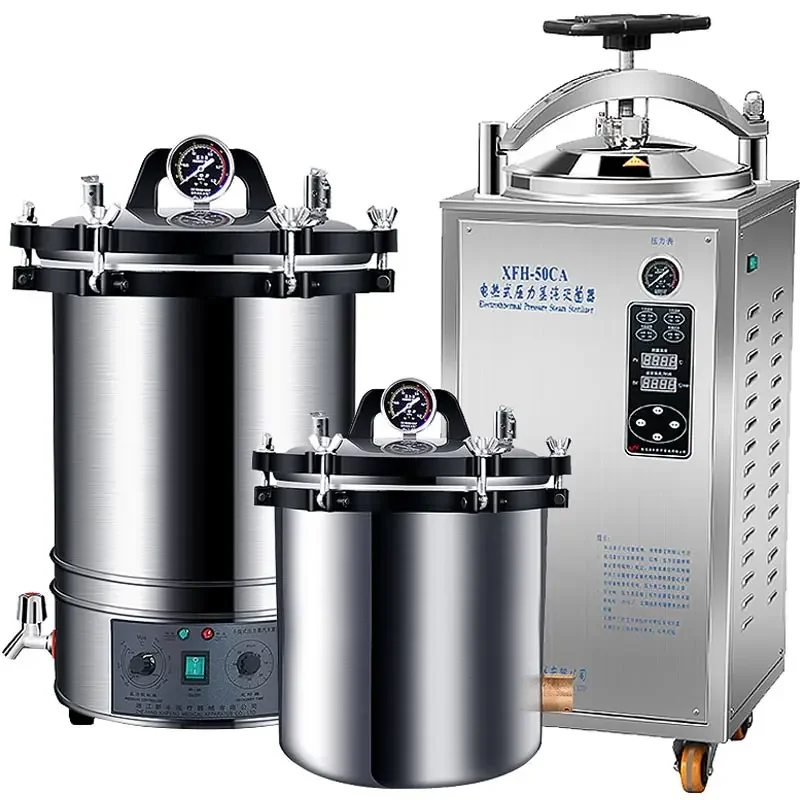 

Autoclave, stainless steel portable, small sterilizer, vertical sterilizer