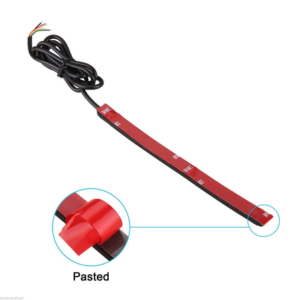 

32Smd 3528 12V Red LED Brake Light Strip Waterproof Shockproof Low Consumption for Motorcycle Atv Moped Scooter Snowmobile Car