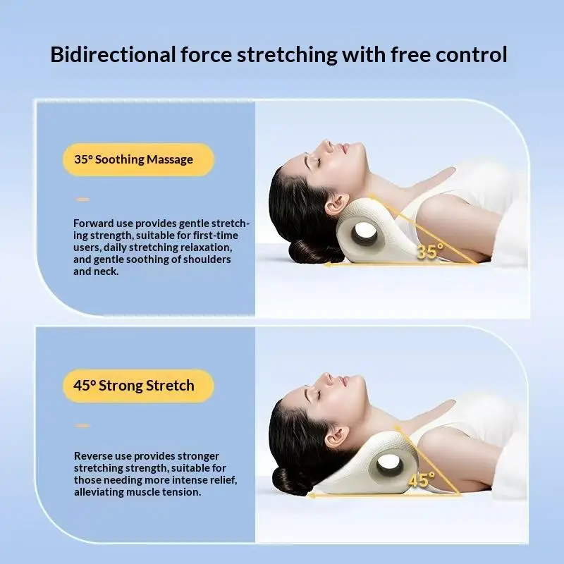 Cervical Support Massage Pillow C-Shaped Contour Fatigue Relaxation Neck Shoulder Relaxer Multi-Purpose Use Acupressure Desig - view 2