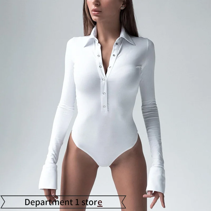 

Сексуальная женская блузка с длинным рукавом и воротником на пуговицах, полупрозрачная, соблазнительная, с брюками средней длины (7/8) для женщин, модная.