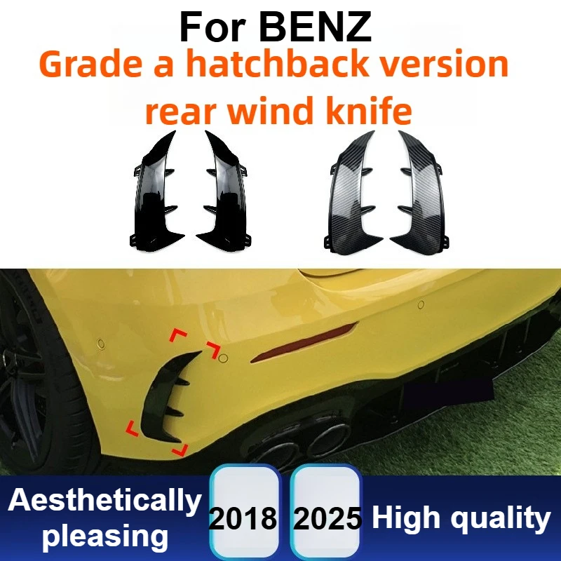 

For Mercedes A-Class W177 Hatchback A180 A200 A220 2018-2025 AMG Rear Side Canard Air Fin Splitter Spoiler Exterior Accessories
