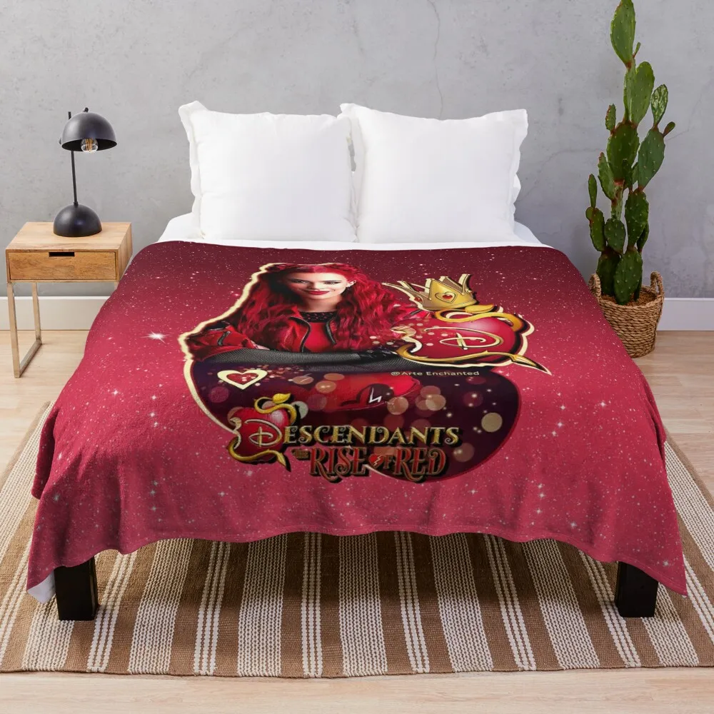 

Descendants 4 The Rise Of Red - Kylie Cantrall Throw Blanket heavy to sleep warm winter wednesday Warm Blankets