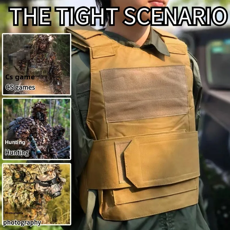 Tactical Vest, Multifunctional Wear-Resistant Combat Vest, Tear-Proof Load Bearing Vest for Outdoor Tactical Use