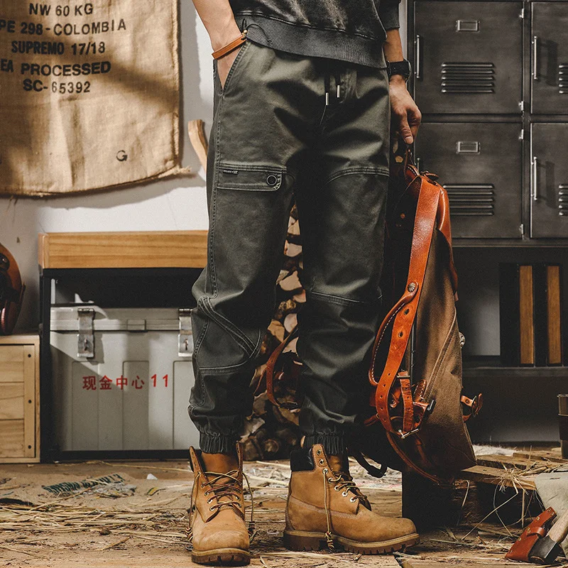 

Pants American Work Fashion Casual Men's Loose Straight Tube Cargo Streetwear 2023 New Male Autumn Winter Trousers Overalls