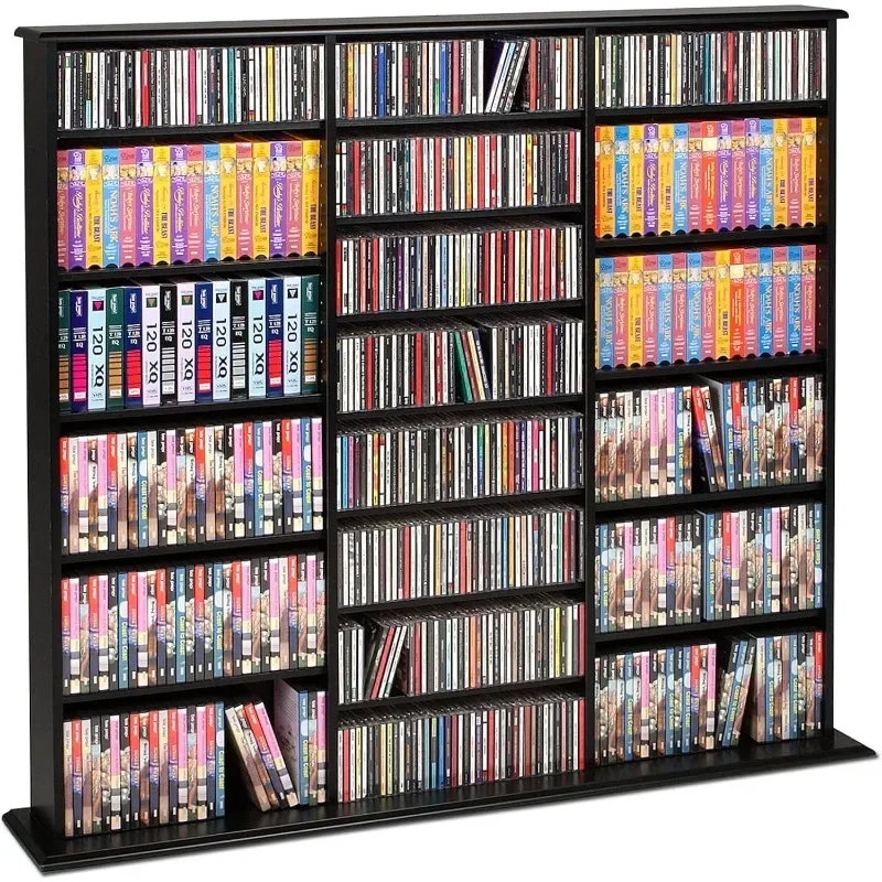 

Prepac Triple Width Wall Storage, Black