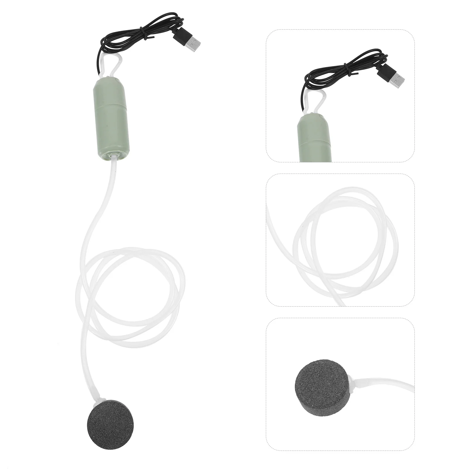 

USB Oxygenation Pump Aquarium Quiet Portable Aerator Fish Tank Accessories Silent Operation Versatile Indoor Outdoor Use