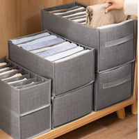 Jeans sweaters clothes storage box armoire drawer divider line thickened finishing box bra underwear socks storage crafts