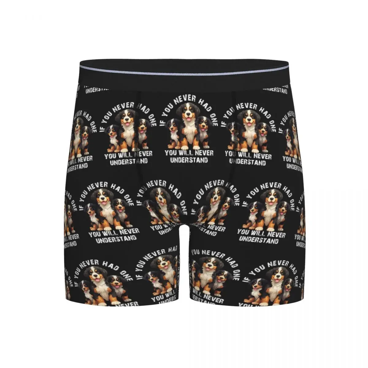 

Long Boxer Underpants Shorts Bernese Mountain Dog Panties Men's Breathable Underwear for Homme Man Boyfriend Gift