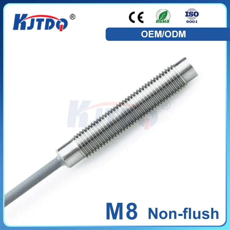 M8 Non-Shielded NPN PNP 2 Wire Sn 4mm 24V 36V Inductive Proximity Sensor