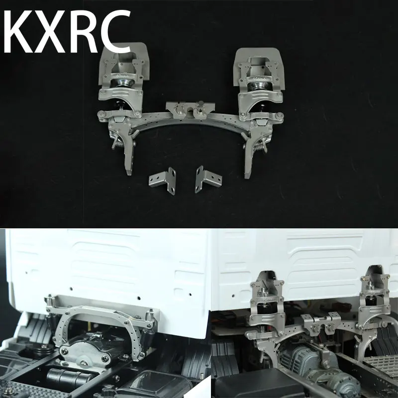 Metal Second Floor Car Shell Buckle Mechanical Suspension Bracket for 1/14 Tamiya RC Truck Trailer Tipper Scania 770S Accessorie