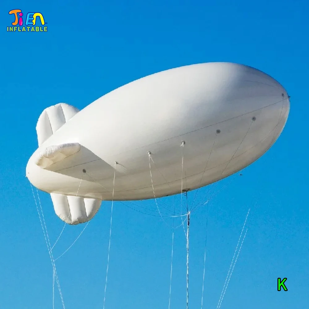 GRAND OPENING INFLATABLE HELIUM BLIMP inflatable helium balloon in sky for advertising flying Helium Blimp Airship Zeppelin