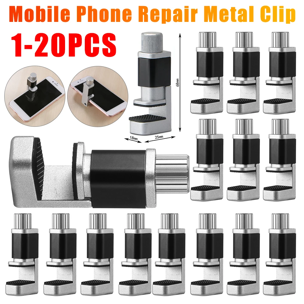 مشبك معدني قابل للتعديل لشاشة الهاتف ، أدوات إصلاح الهاتف المحمول الشاملة ، شاشة LCD ، تثبيت الشاشة ، أداة تثبيت المشبك ، 1-20 #3