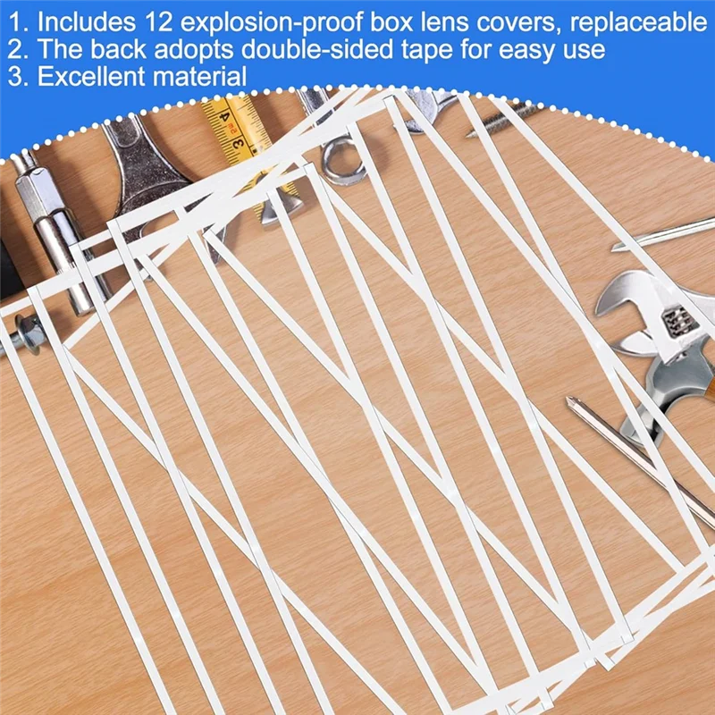 FYBL-Protezione per lenti per sabbiatura, confezione da 6, per copri lenti per armadietti per sabbiatura abrasivo, per 23 x 11 pollici, per armadi per sabbiatura abrasivi