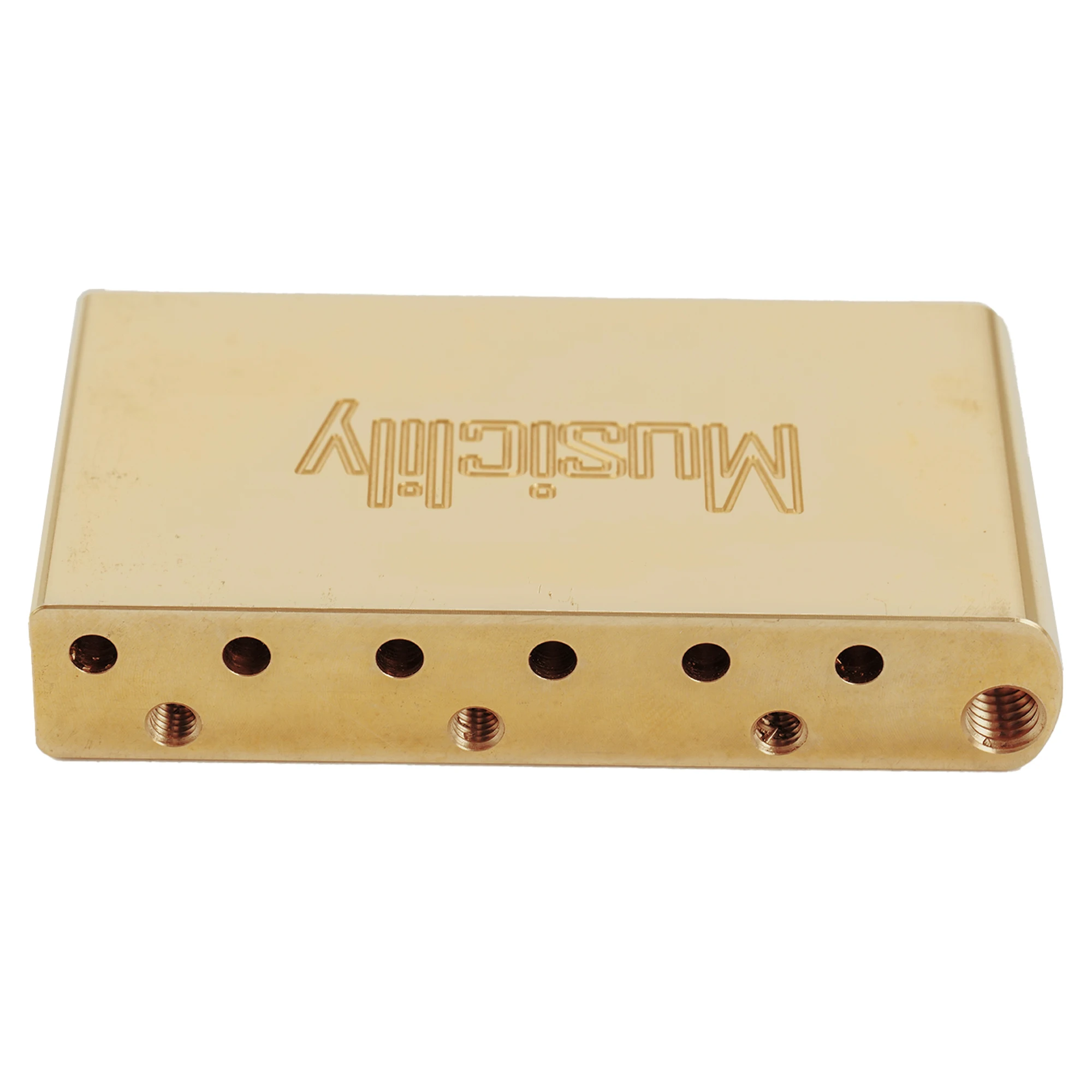 Musiclily Ultra 52.5mm Solid Brass/Steel Tremolo Block for China and Indonesia made Squier Standard Series Guitar Bridge, 40mm