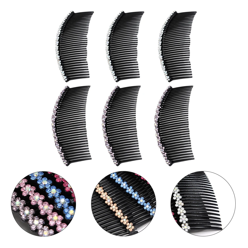 

6 Pcs Tooth Plum Comb Durable Resin Plum Comb Accessories Wedding Bridal Chic Women Party Ball