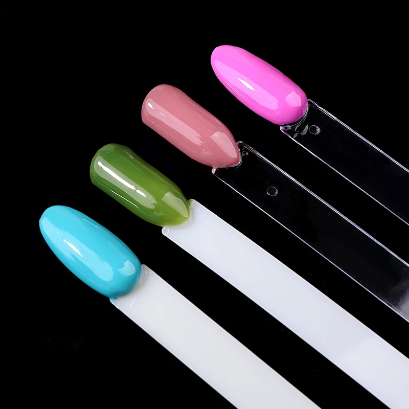 Dicas para exibição Nail Swatch Sticks Amostra para pintar Color Chart Dicas Paleta para demonstração verniz para unha polonês Display