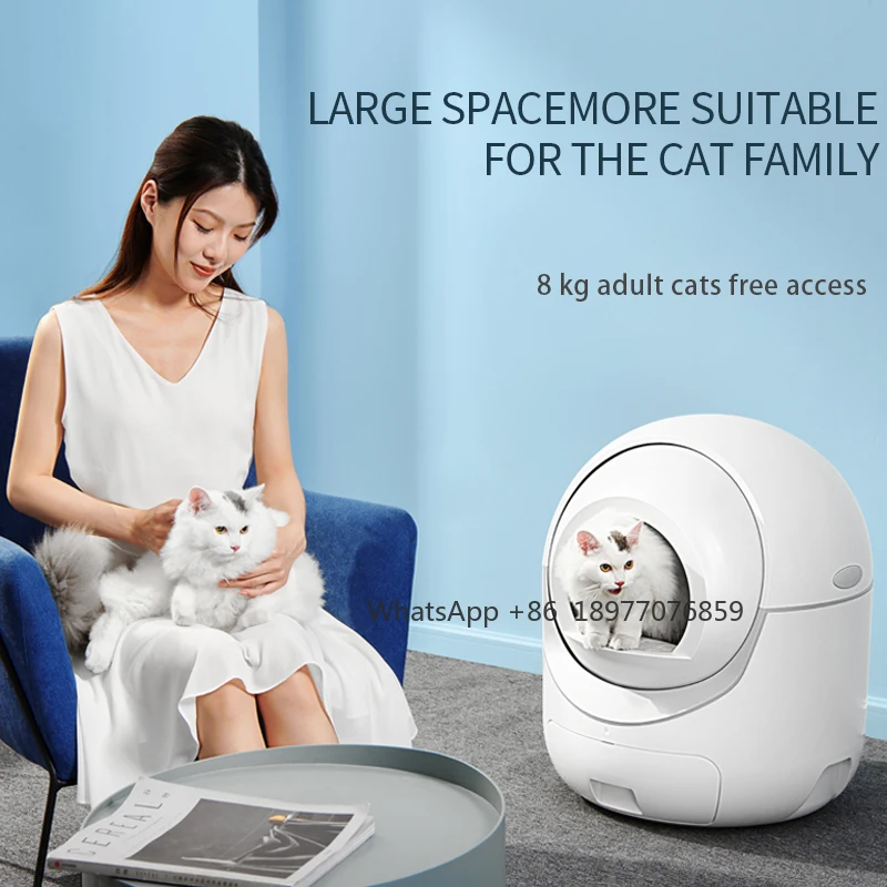 

Ящик для кошачьего туалета, автоматический самоочищающийся мешок для кошачьих какашек, коробка для мочи, твердая форма, полностью закрытый ящик для кошачьего туалета