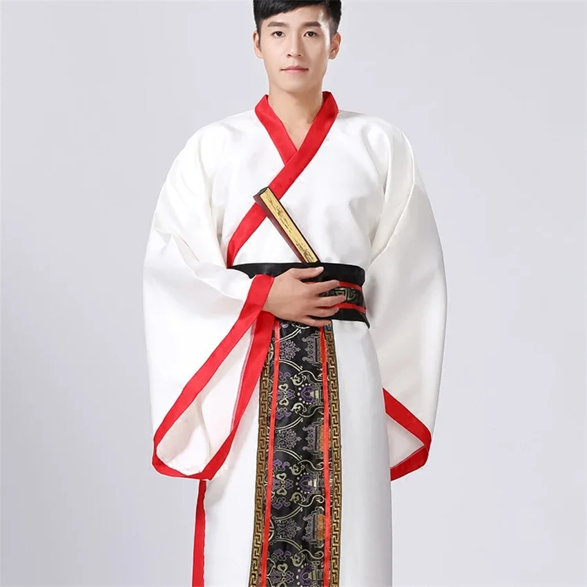 10Color Mens Hanfu Traditional Chinese Clothing Ancient Costume Festival Outfit Stage Performance Clothing Folk Dance Costumes