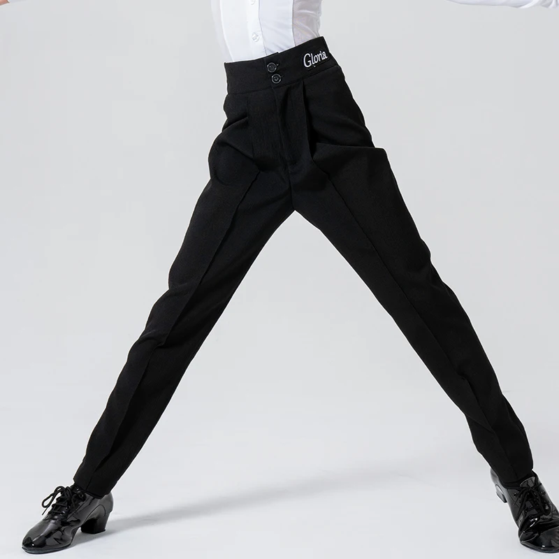 بنطلون عالي الخصر للأطفال ، بنطلون أداء ، ملابس قاعة رقص ، سامبا ، تمرين التانغو ، رقص لاتيني ، ولد ، جديد ، XH1047 ،