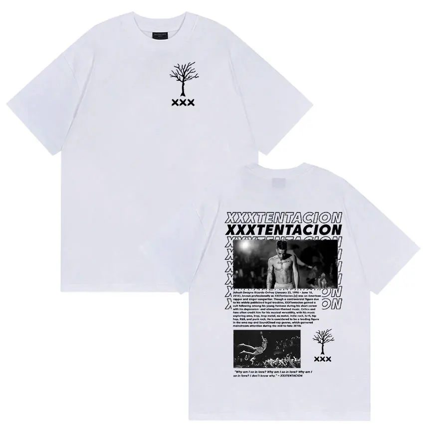 Rapper XXXTentacion Album 2026 Graphic T Shirt Men's Vintage